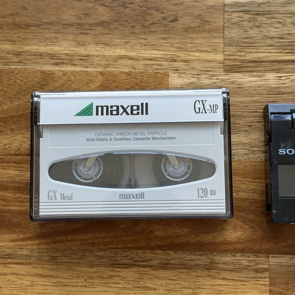 Maxell 8mm GX-MP 120 Sony MP120 Panasonic SP120 Video Tapes High Quality 3 Ct